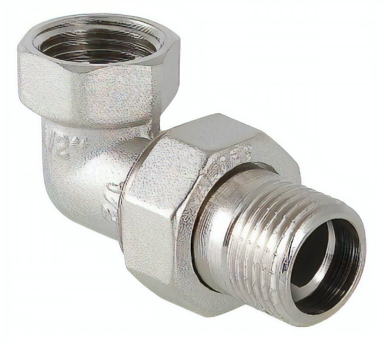 Сгон угловой разъемный (американка) латунный, внутренняя-наружная, Valtec VTr.098.N.0004, 1/2" купить в отделе Фитинги резьбовые магазина Экономстрой