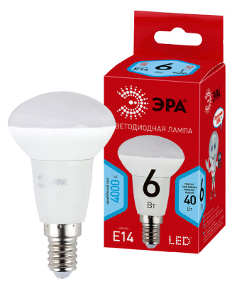 Лампа светодиодная Эра ECO LED smd R50-6W-840-E14 480lm 4000К, Б0020634 купить в отделе магазина Экономстрой