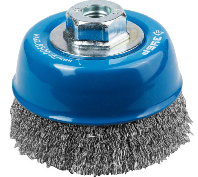 Щетка чашечная для УШМ (100 мм; М14), витая стальная проволока, Зубр 35261-100_z_01 купить в отделе магазина Экономстрой