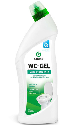 Средство для чистки сантехники Grass, &quot;WC- Gel&quot;, 750 мл