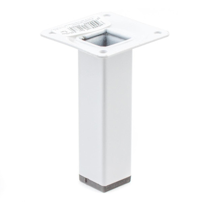 Ножка мебельная 25x25x100 мм (белый 1 шт) Стройбат купить в отделе магазина Экономстрой