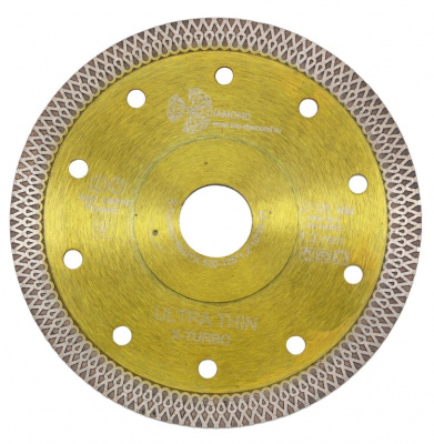 Диск отрезной алмазный Ultra Thin X-Turbo (125х22,23х1,2 мм) Trio-Diamond, UTX520 купить в отделе магазина Экономстрой