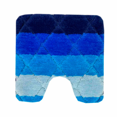 Коврик для туалета HY-C19002 Альберта, синий, 50х50 см купить в отделе магазина Экономстрой