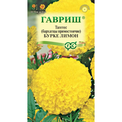 Семена Гавриш Бархатцы прямостоячие (тагетес) Бурке Лимон, 0,3 гр. купить в отделе магазина Экономстрой