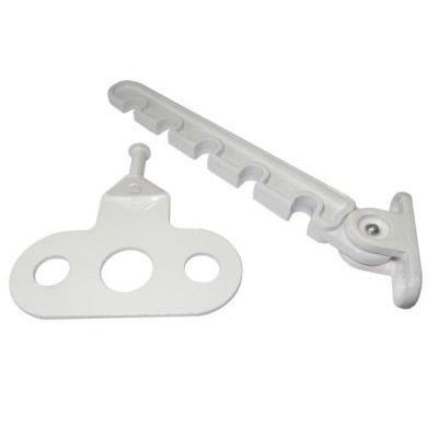 Ограничитель оконный для ПВХ-окон металлический белый купить в отделе магазина Экономстрой