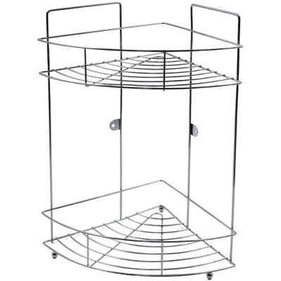 Полка угловая, хром, 2-ярусная купить в отделе магазина Экономстрой