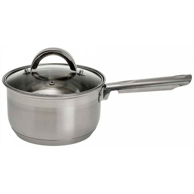 Ковш из нержавеющей стали Webber BE-127/2 с крышкой, индукция,1 л