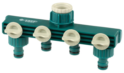 Распределитель 4-канальный + наконеч,1/2&quot;х3/4&quot;, RACO 