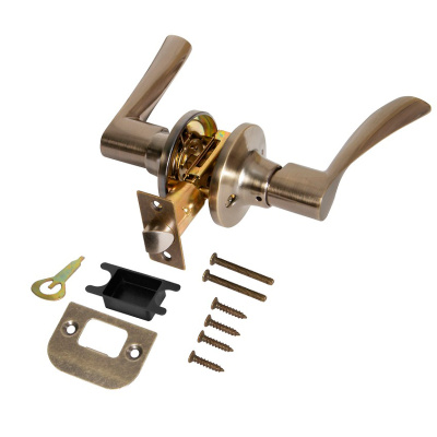 Ручка защелка Punto DK610/BL AB-PS (без фик.) бронза купить в отделе магазина Экономстрой