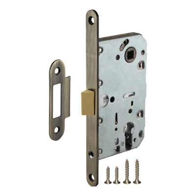 Замок врезной Punto, PL85-50/BL ABG, бронза купить в отделе магазина Экономстрой