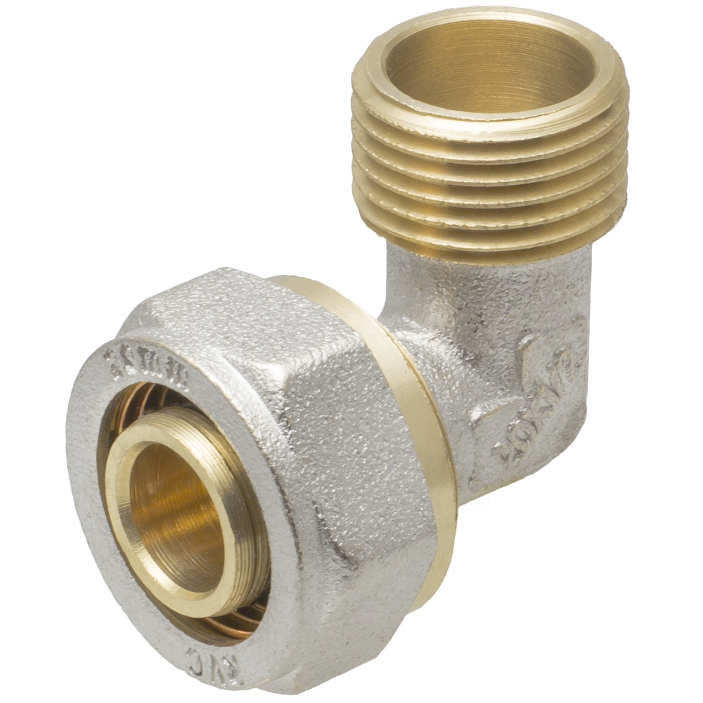 УгольникобжимнойспереходомнанаружнуюрезьбуMPF(MasterProf)ИС.072589,20х1/2"
