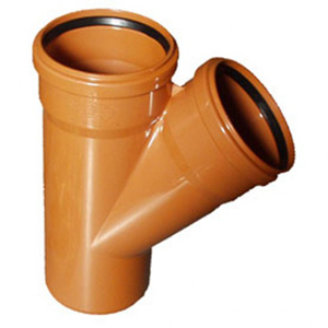 Тройник ПП 160х160<45гр. красный купить в отделе магазина Экономстрой