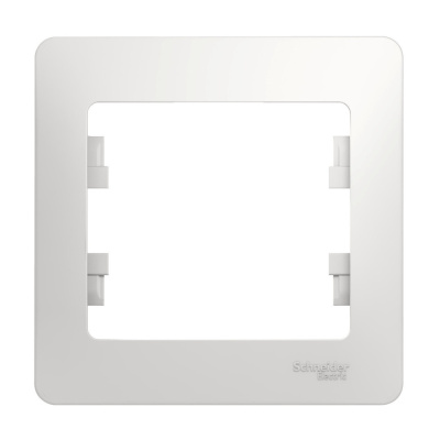 Рамка Schneider Electric, Glossa, 1 пост, белая купить в отделе магазина Экономстрой