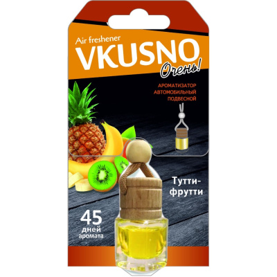 Ароматизатор подвесной флакон Vkusno, тутти-фрутти