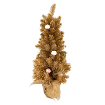 Ель искусственная с шарами, 60 см, золотой купить в отделе магазина Экономстрой