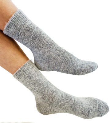 Носки женские Truly Wooly, тонкие, серые, из овечьей шерсти, размер 23-25 купить в отделе магазина Экономстрой