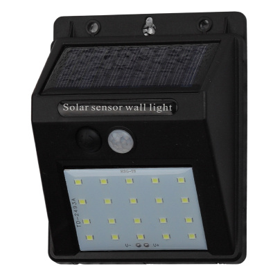 Светильник светодиодный настенный с датчиком движения на солнечной батарее 20 LED ЭРА Б0044244 купить в отделе магазина Экономстрой
