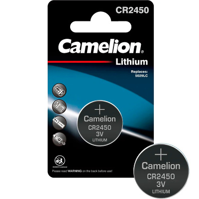 Батарейка литиевая Camelion CR2450 BL1, 3V (1 шт)