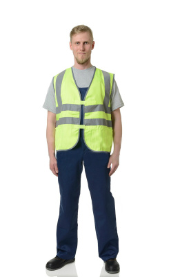 Жилет сигнальный Спектр Лайт 3 с СОП, лимонный, р. 104-108 купить в отделе магазина Экономстрой