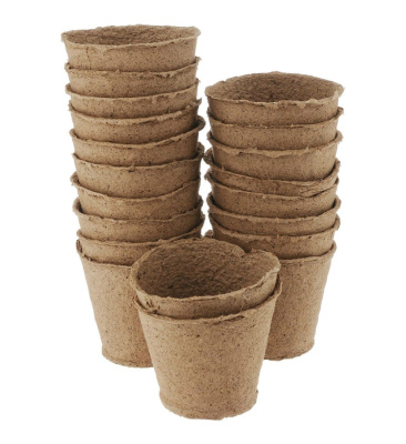 Торфяные горшочки, 80х80 мм (20 шт)