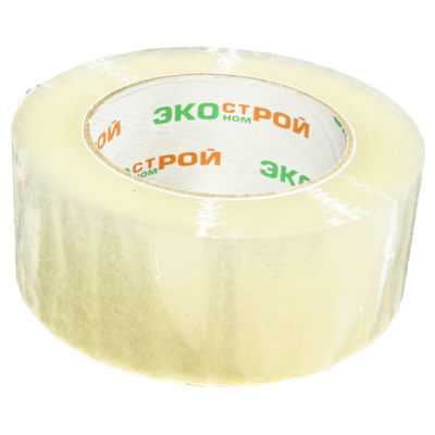 Лента клейкая, упаковочная, прозрачная, 45 мкм, 48 мм х 132 м купить в отделе магазина Экономстрой