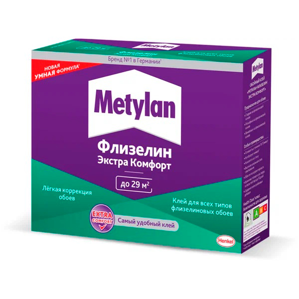 Клей для флизелиновых обоев Метилан Флизелин Экстра Комфорт с индикатором, 500 г купить в отделе Клей для обоев магазина Экономстрой