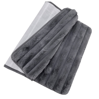 Коврик плюшевый My Bunny Волны, серый, 50х80 см купить в отделе магазина Экономстрой