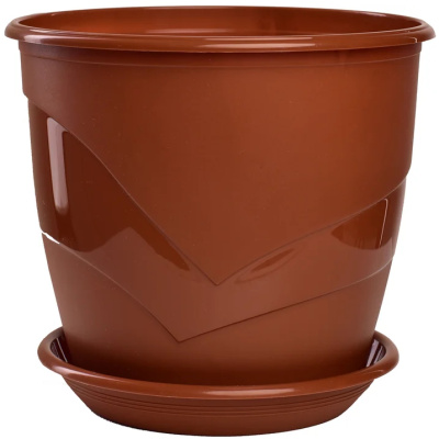 Горшок для цветов Венеция, с поддоном, терракотовый, 4,1 л купить в отделе магазина Экономстрой