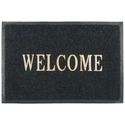 Коврик Sunstep Spongy Welcome, 80х120 см, черный, 38-483 купить в отделе магазина Экономстрой