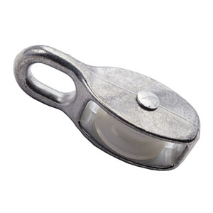 Блок для троса оцинкованный одинарный с нейлоновым шкивом, 40 мм купить в отделе магазина Экономстрой
