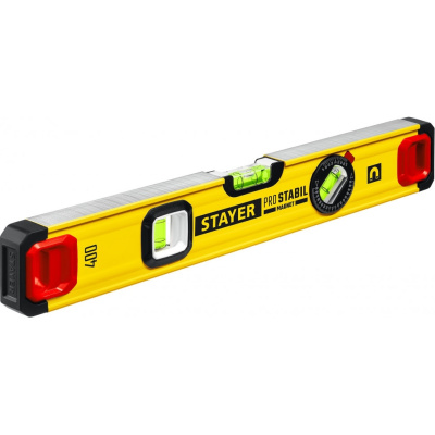 Уровень магнитный Stayer ProStabil Magnet, с двумя фрезерованными поверхностями, 400 мм купить в отделе магазина Экономстрой