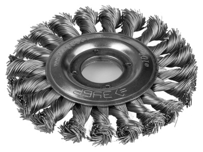 Щетка дисковая для УШМ (100 мм; М14), стальная проволока, Зубр 35192-100_z01 купить в отделе магазина Экономстрой