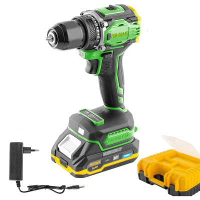Аккумуляторная дрель-шуруповерт ProCraft PA18Pro-1b-c, 20 В (1х2 Ач) купить в отделе магазина Экономстрой