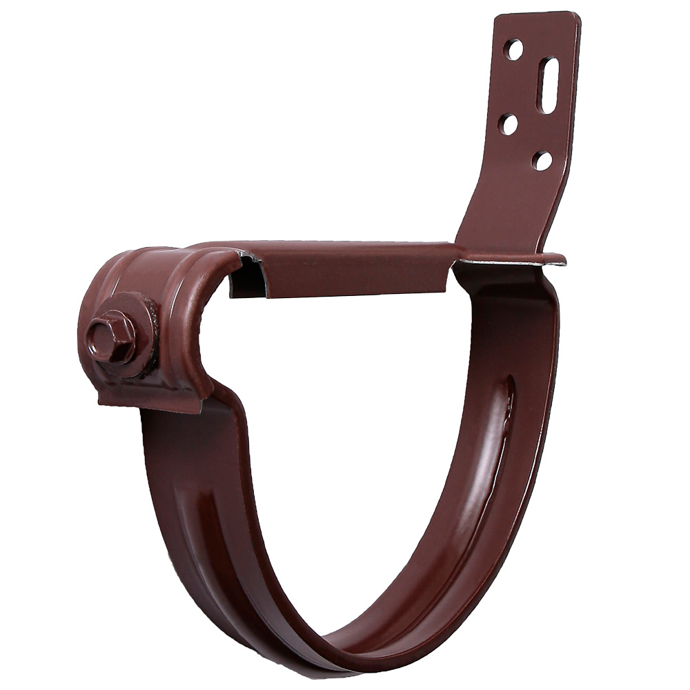 картинка Кронштейн желоба короткий металлический 125 мм, шоколадно-коричневый RAL 8017 от магазина Экономстрой