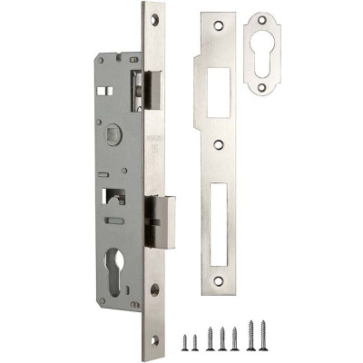 Корпус узкопрофильного замка с защелкой Fuaro PROF153-30/85 (153-30/85) CP, хром купить в отделе магазина Экономстрой