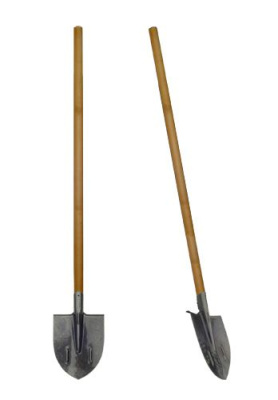 Лопата штыковая с черенком "Рельсовая сталь" с ребром жесткости 11446 купить в отделе магазина Экономстрой