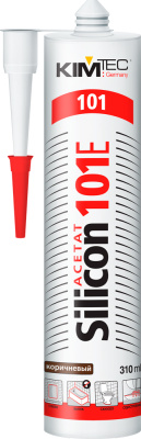 Герметик KimTek Silicon 101E силиконовый серый 310 мл D-06 купить в отделе магазина Экономстрой