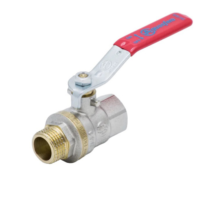 Кран шаровой латунный, ручка рычаг, внутренняя-наружная резьба, Aquasfera Euro 109-0414, PN40, 1/2" купить в отделе магазина Экономстрой