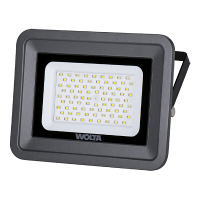Светодиодный прожектор Wolta WFL-70W/06, 70 Вт, 5700К, IP65, 6300 Лм, серый