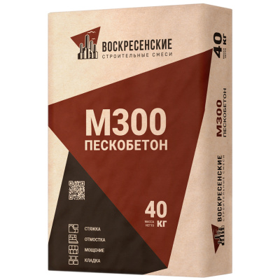 Сухая смесь Пескобетон М-300 ВосСмеси, 40 кг купить в отделе магазина Экономстрой