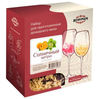 Набор для приготовления домашнего вина Beervingem &quot;Солнечный цитрус&quot; на 13,5 л