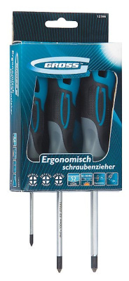 Набор отвёрток 3 шт S2 GROSS 12166 купить в отделе магазина Экономстрой