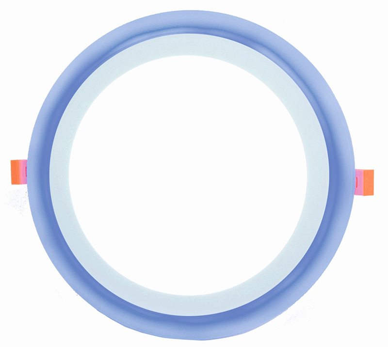 Светильник светодиодный встраиваемый (круг, голубое свечение) LE LED 2BCLR 16W 3/6K LE061300-0026 купить в отделе Точечные светильники магазина Экономстрой