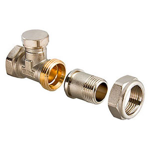 Клапан настроечный VALTEC, для радиатора, прямой 3/4" VT.020.N.05 купить в отделе магазина Экономстрой