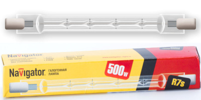 Лампа галогенная линейная Navigator J117 500W R7s (94221 NH-J) 7500lm 2700К, ETM3470966