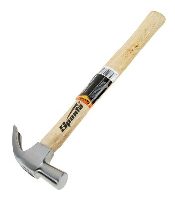 Молоток-гвоздодер Sparta 450 г с деревянной ручкой 104205 купить в отделе магазина Экономстрой