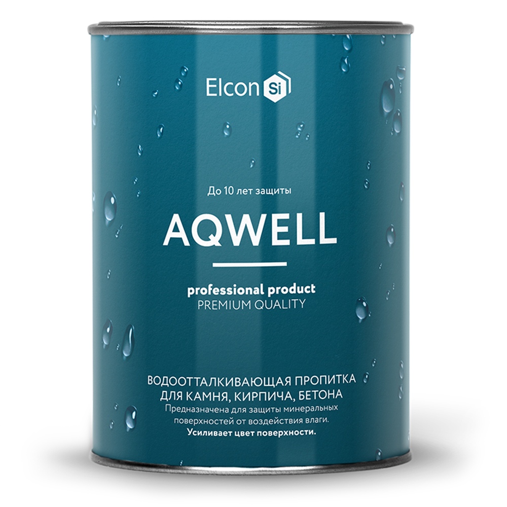 Водоотталкивающая пропитка для камня (гидрофобизатор) Elcon Aqwell с эффектом мокрого камня, 0,9 л от магазина Экономстрой