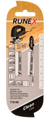 Пилки для работы по дереву Runex, Т101АО, HCS, 100x75 мм (2 шт/упаковка), 555110-2