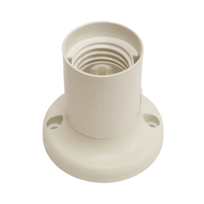 Патрон карболитовый с кольцом, Е27, белый купить в отделе магазина Экономстрой