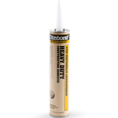 Клей монтажный Titebond Heavy Duty, каучуковый, сверхсильный, желтая туба, 296 мл